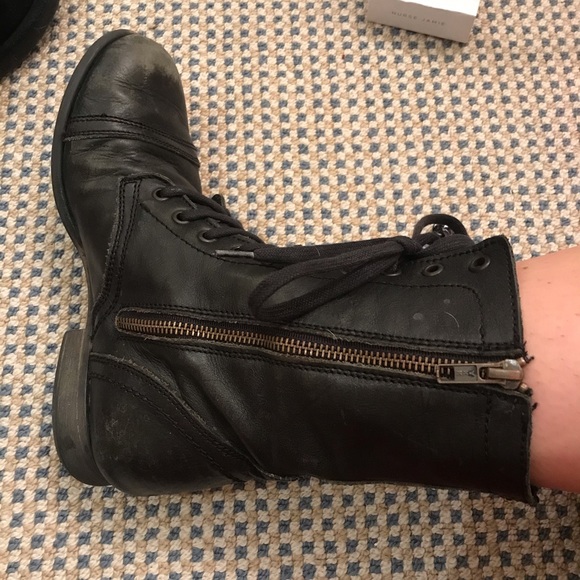 Black Steve Madden Troopa Combat boots - Picture 5 of 7